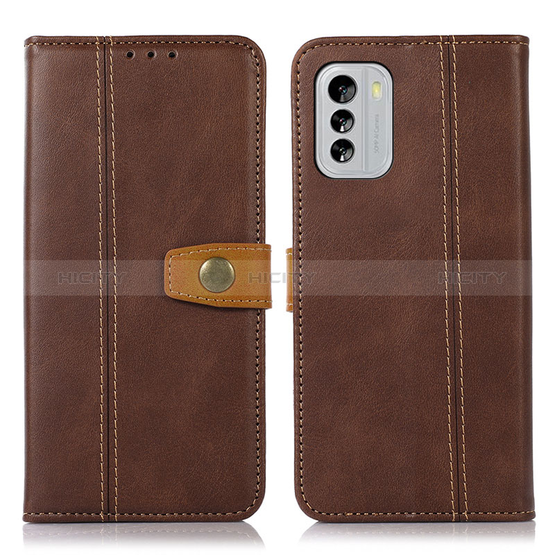 Coque Portefeuille Livre Cuir Etui Clapet M16L pour Nokia G60 5G Marron Plus