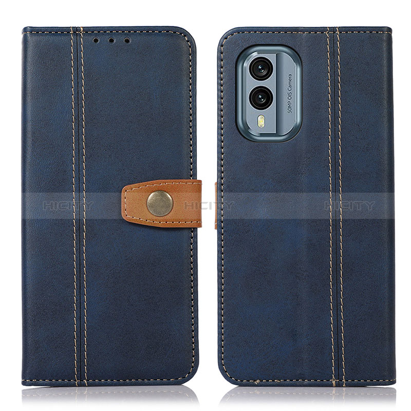 Coque Portefeuille Livre Cuir Etui Clapet M16L pour Nokia X30 5G Bleu Plus