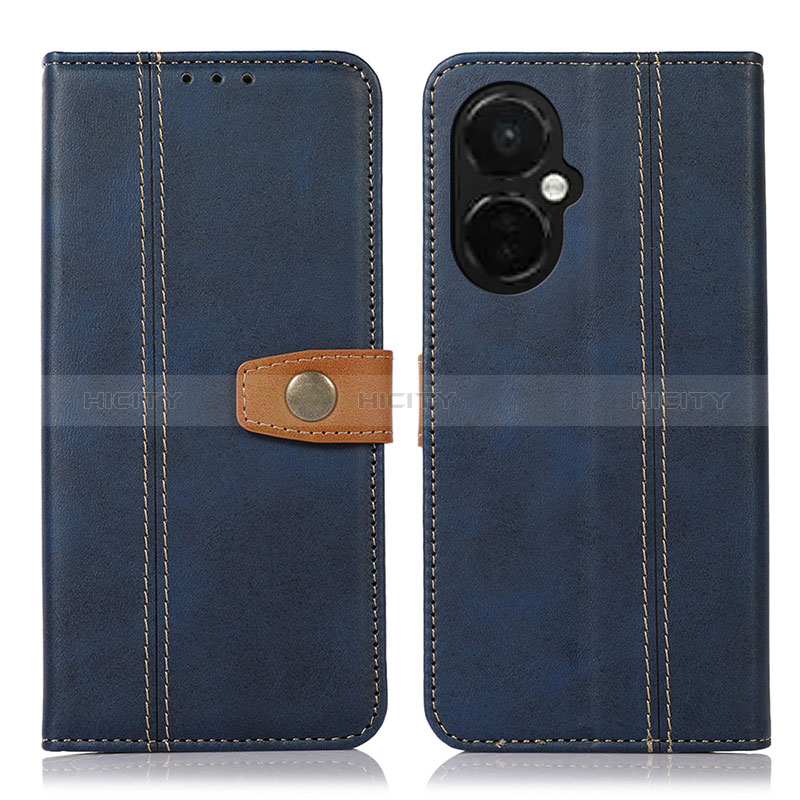 Coque Portefeuille Livre Cuir Etui Clapet M16L pour OnePlus Nord CE 3 5G Bleu Plus