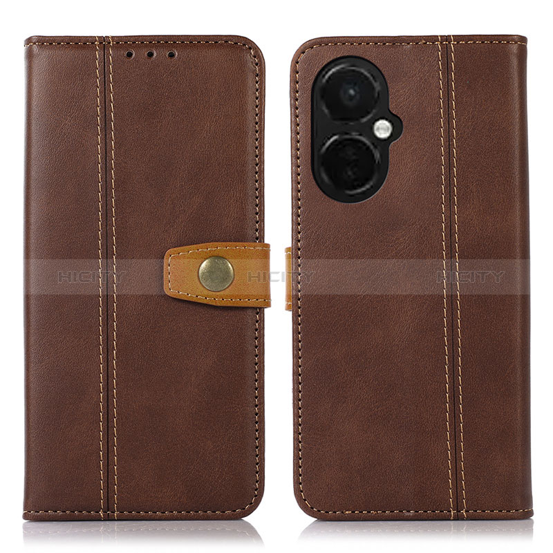 Coque Portefeuille Livre Cuir Etui Clapet M16L pour OnePlus Nord CE 3 5G Marron Plus