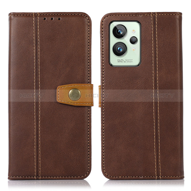 Coque Portefeuille Livre Cuir Etui Clapet M16L pour Realme GT2 Pro 5G Marron Plus