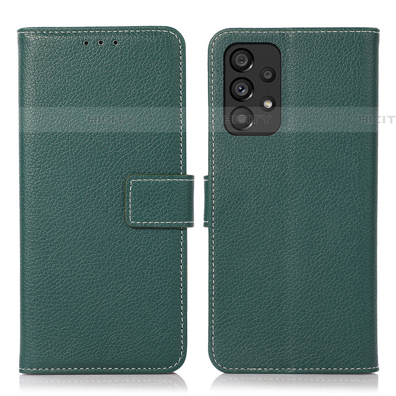 Coque Portefeuille Livre Cuir Etui Clapet M16L pour Samsung Galaxy A53 5G Vert Plus