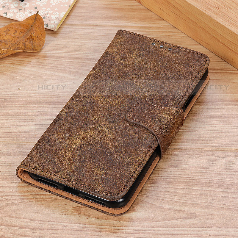 Coque Portefeuille Livre Cuir Etui Clapet M16L pour Samsung Galaxy S21 5G Marron Plus