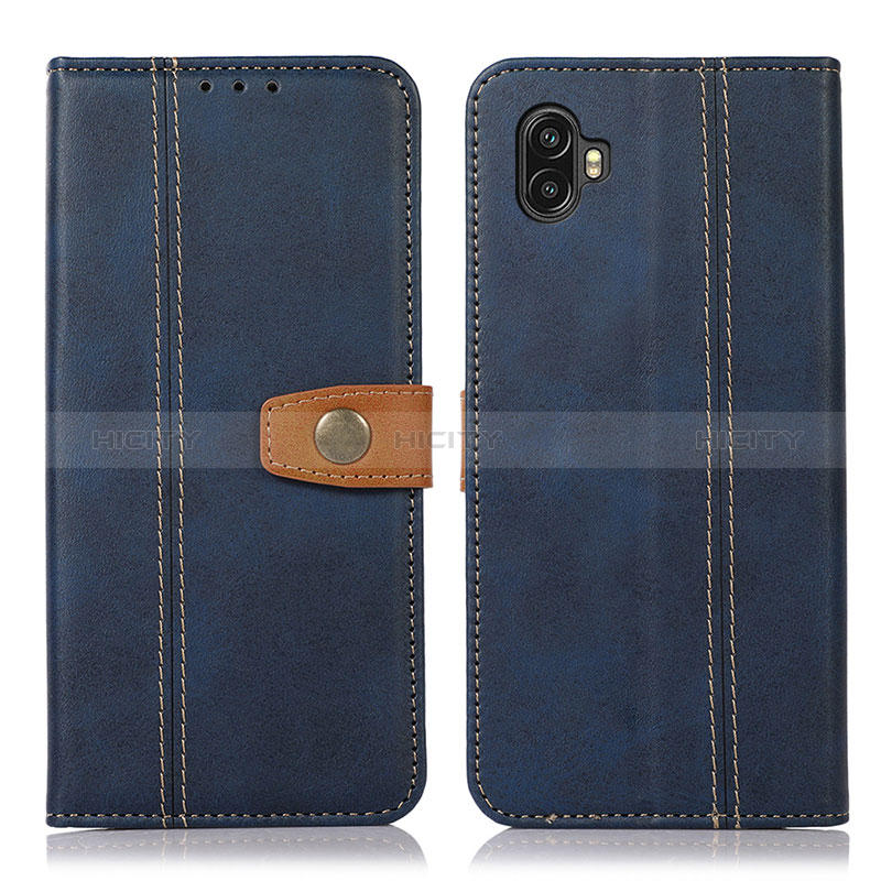 Coque Portefeuille Livre Cuir Etui Clapet M16L pour Samsung Galaxy Xcover Pro 2 5G Bleu Plus