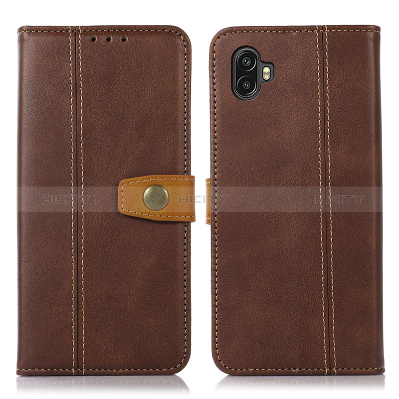 Coque Portefeuille Livre Cuir Etui Clapet M16L pour Samsung Galaxy Xcover Pro 2 5G Marron Plus