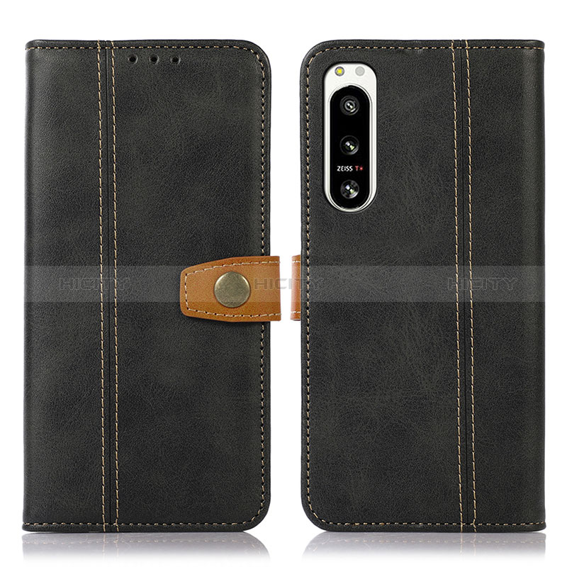 Coque Portefeuille Livre Cuir Etui Clapet M16L pour Sony Xperia 5 IV Noir Plus