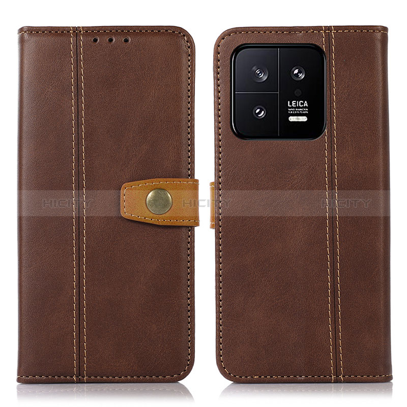 Coque Portefeuille Livre Cuir Etui Clapet M16L pour Xiaomi Mi 13 5G Marron Plus