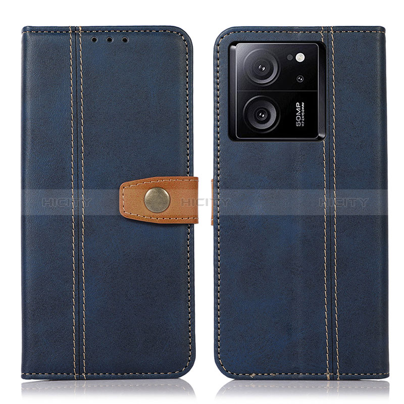 Coque Portefeuille Livre Cuir Etui Clapet M16L pour Xiaomi Mi 13T 5G Bleu Plus