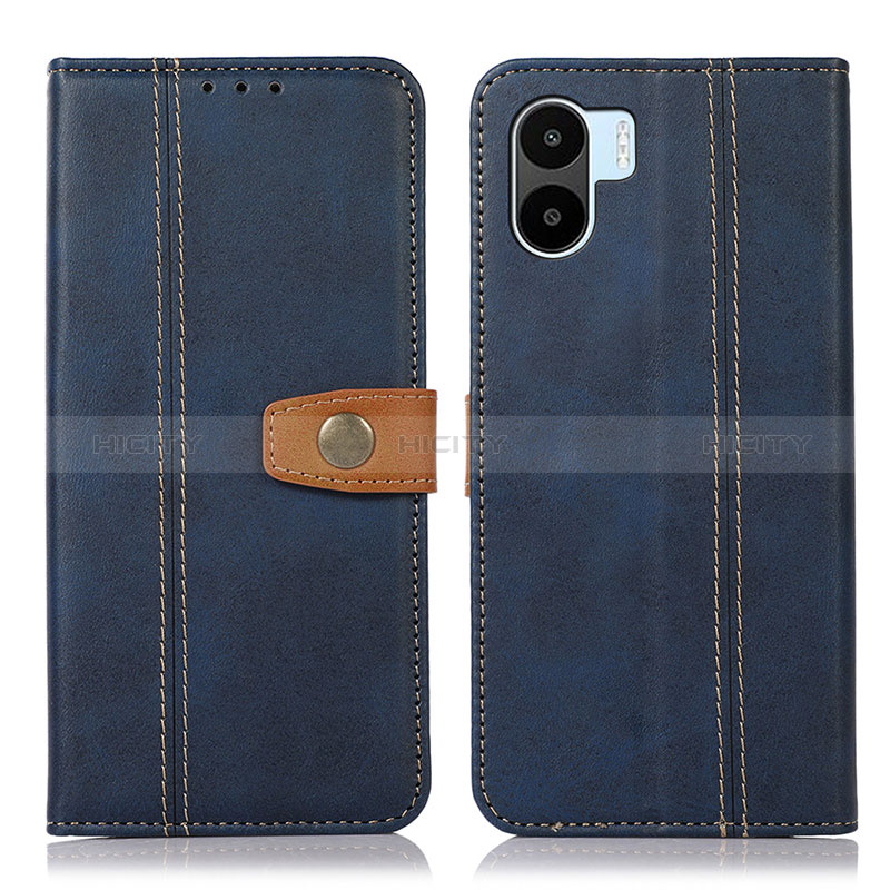 Coque Portefeuille Livre Cuir Etui Clapet M16L pour Xiaomi Poco C51 Bleu Plus