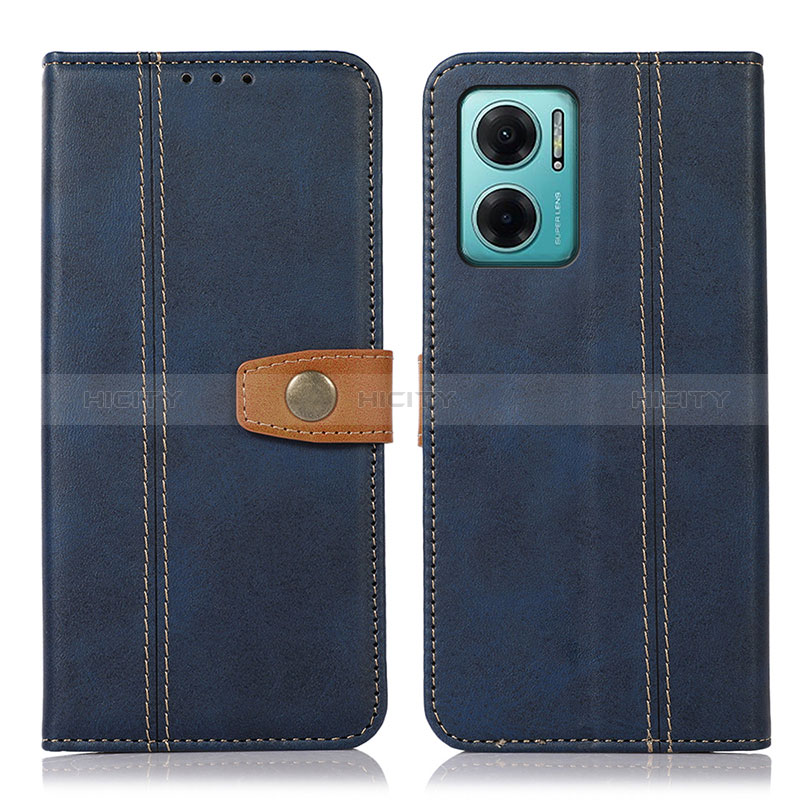 Coque Portefeuille Livre Cuir Etui Clapet M16L pour Xiaomi Redmi 11 Prime 5G Bleu Plus