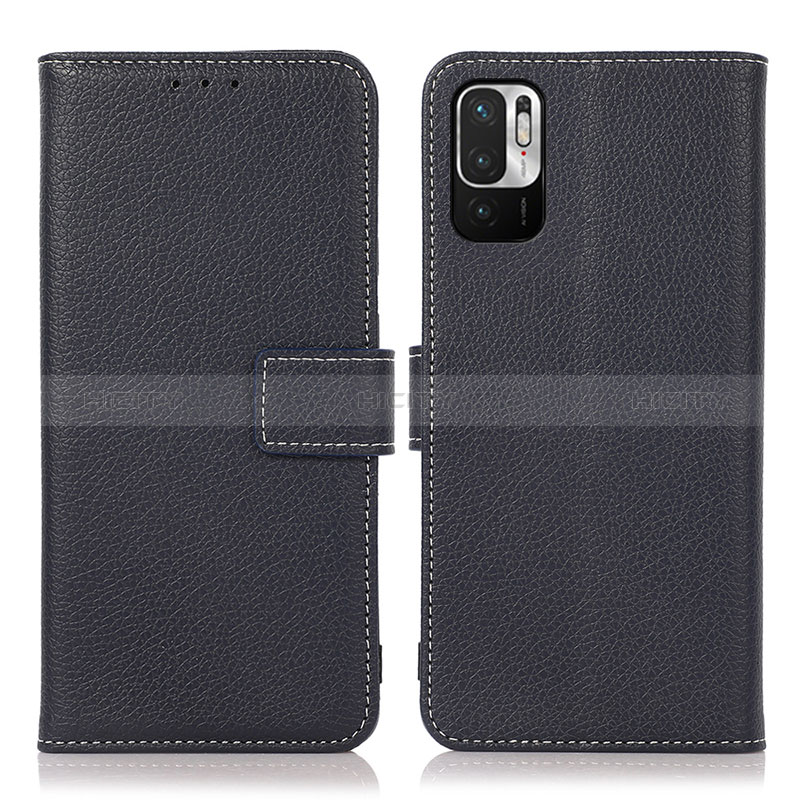 Coque Portefeuille Livre Cuir Etui Clapet M16L pour Xiaomi Redmi Note 10 JE 5G Bleu Plus