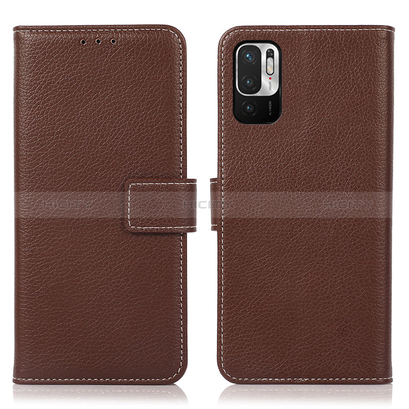 Coque Portefeuille Livre Cuir Etui Clapet M16L pour Xiaomi Redmi Note 10 JE 5G Marron Plus