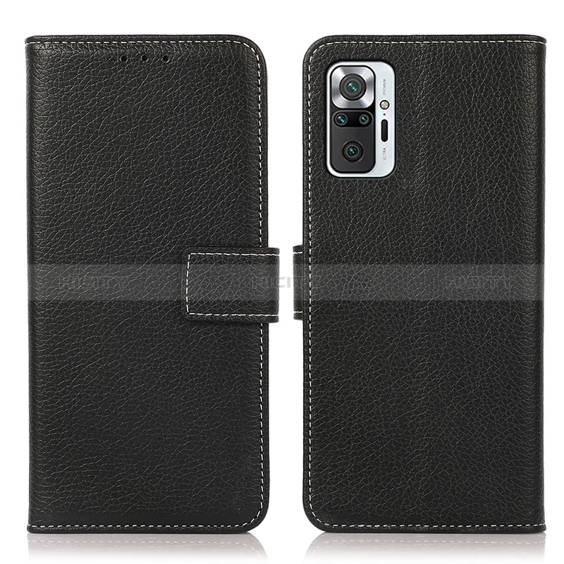 Coque Portefeuille Livre Cuir Etui Clapet M16L pour Xiaomi Redmi Note 10 Pro 4G Noir Plus