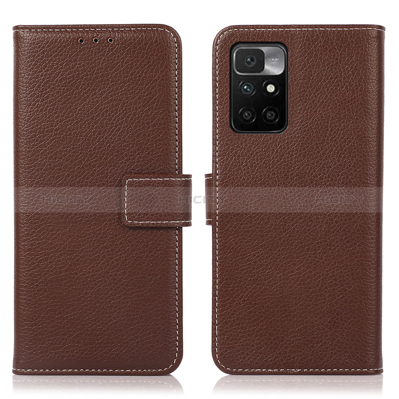 Coque Portefeuille Livre Cuir Etui Clapet M16L pour Xiaomi Redmi Note 11 4G (2021) Marron Plus