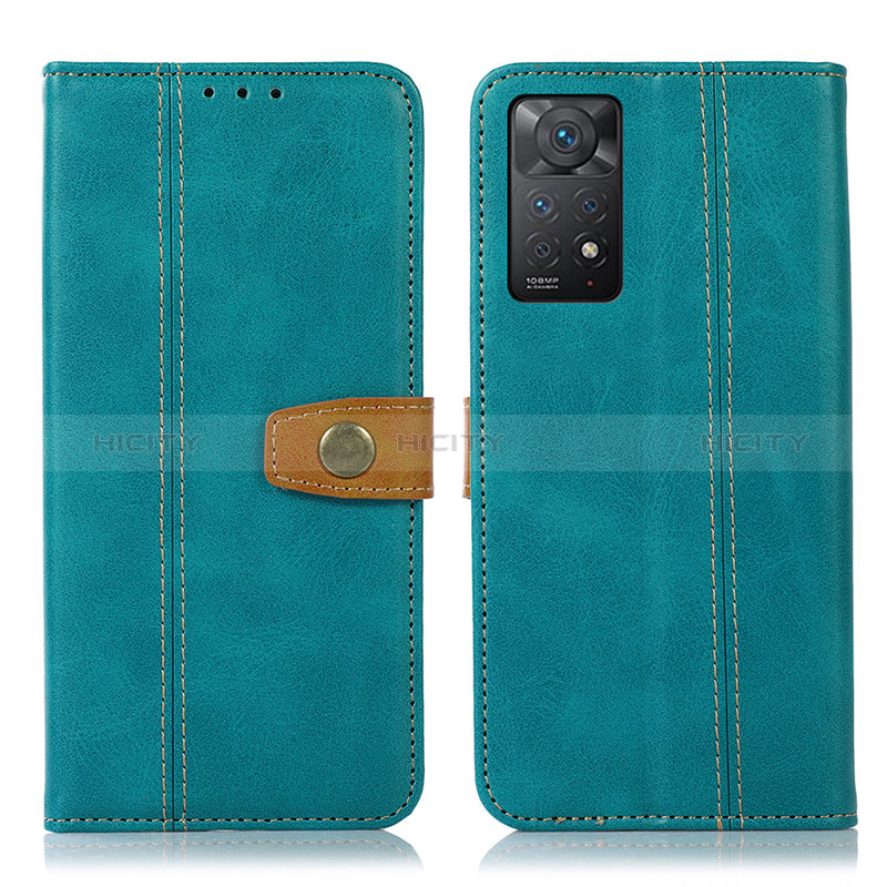 Coque Portefeuille Livre Cuir Etui Clapet M16L pour Xiaomi Redmi Note 11 Pro 4G Vert Plus