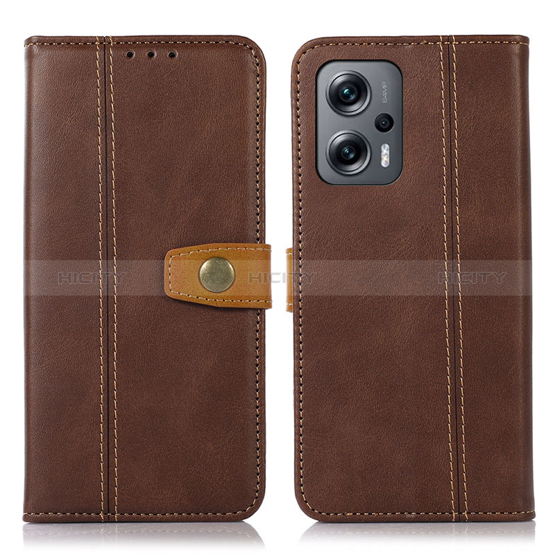 Coque Portefeuille Livre Cuir Etui Clapet M16L pour Xiaomi Redmi Note 11T Pro 5G Marron Plus