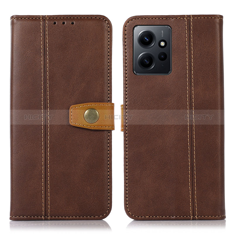 Coque Portefeuille Livre Cuir Etui Clapet M16L pour Xiaomi Redmi Note 12 4G Marron Plus