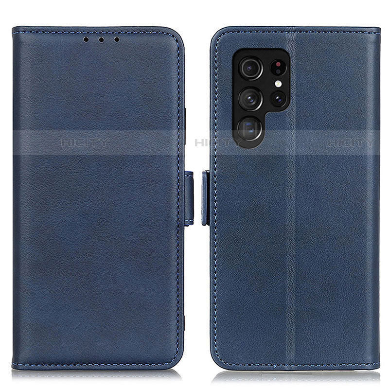 Coque Portefeuille Livre Cuir Etui Clapet M29L pour Samsung Galaxy S21 Ultra 5G Bleu Plus