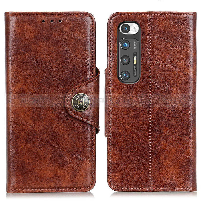 Coque Portefeuille Livre Cuir Etui Clapet ML12 pour Xiaomi Mi 10S 5G Marron Plus