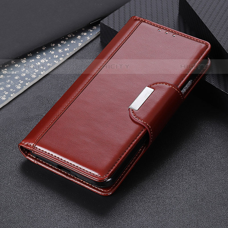 Coque Portefeuille Livre Cuir Etui Clapet ML13 pour Google Pixel 6a 5G Marron Plus