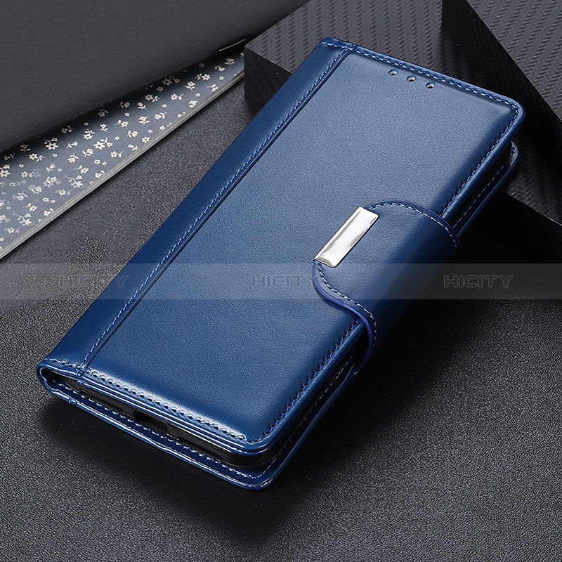 Coque Portefeuille Livre Cuir Etui Clapet ML13 pour Huawei Honor 50 Pro 5G Bleu Plus