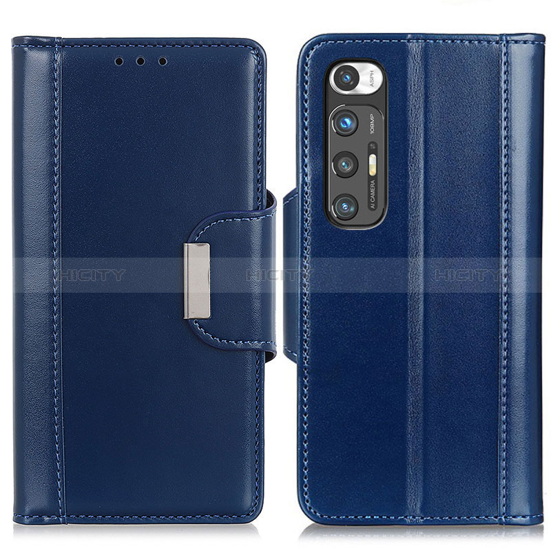 Coque Portefeuille Livre Cuir Etui Clapet ML13 pour Xiaomi Mi 10S 5G Bleu Plus