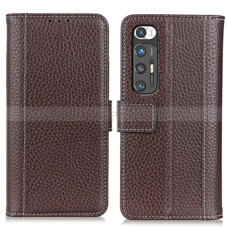 Coque Portefeuille Livre Cuir Etui Clapet ML14 pour Xiaomi Mi 10S 5G Marron Plus