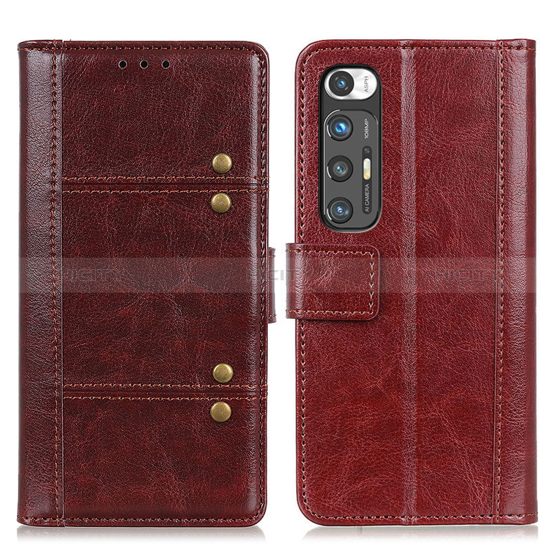 Coque Portefeuille Livre Cuir Etui Clapet ML6 pour Xiaomi Mi 10S 5G Marron Plus