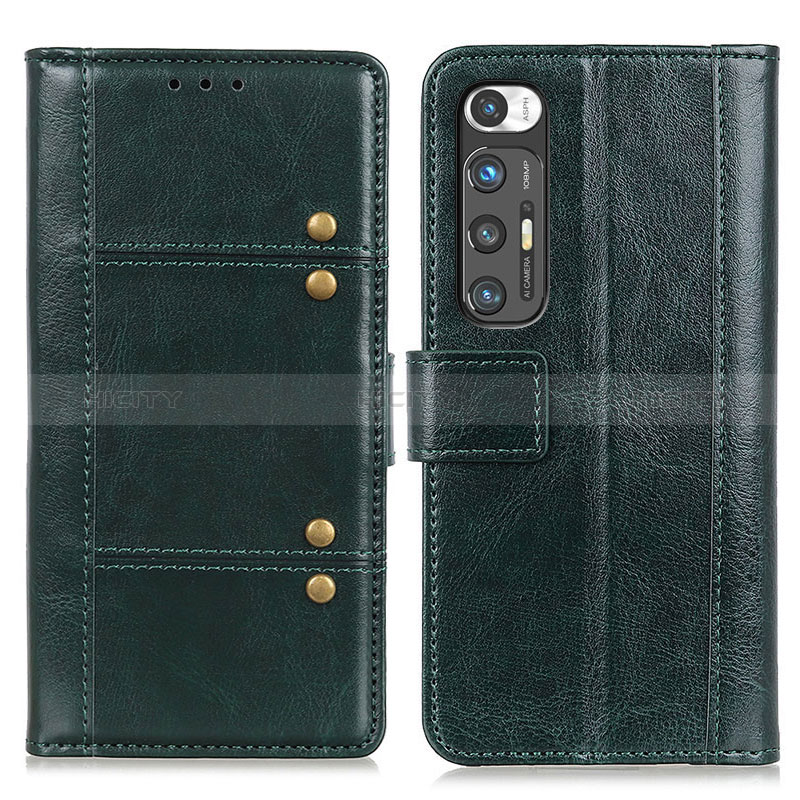 Coque Portefeuille Livre Cuir Etui Clapet ML6 pour Xiaomi Mi 10S 5G Vert Plus