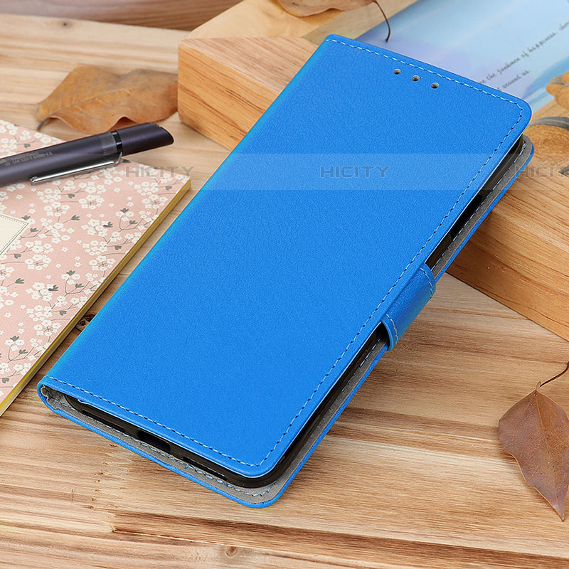 Coque Portefeuille Livre Cuir Etui Clapet ML8 pour Samsung Galaxy A73 5G Bleu Plus