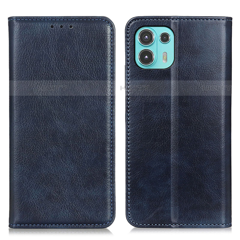 Coque Portefeuille Livre Cuir Etui Clapet N01P pour Motorola Moto Edge 20 Lite 5G Bleu Plus