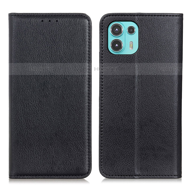 Coque Portefeuille Livre Cuir Etui Clapet N01P pour Motorola Moto Edge 20 Lite 5G Noir Plus