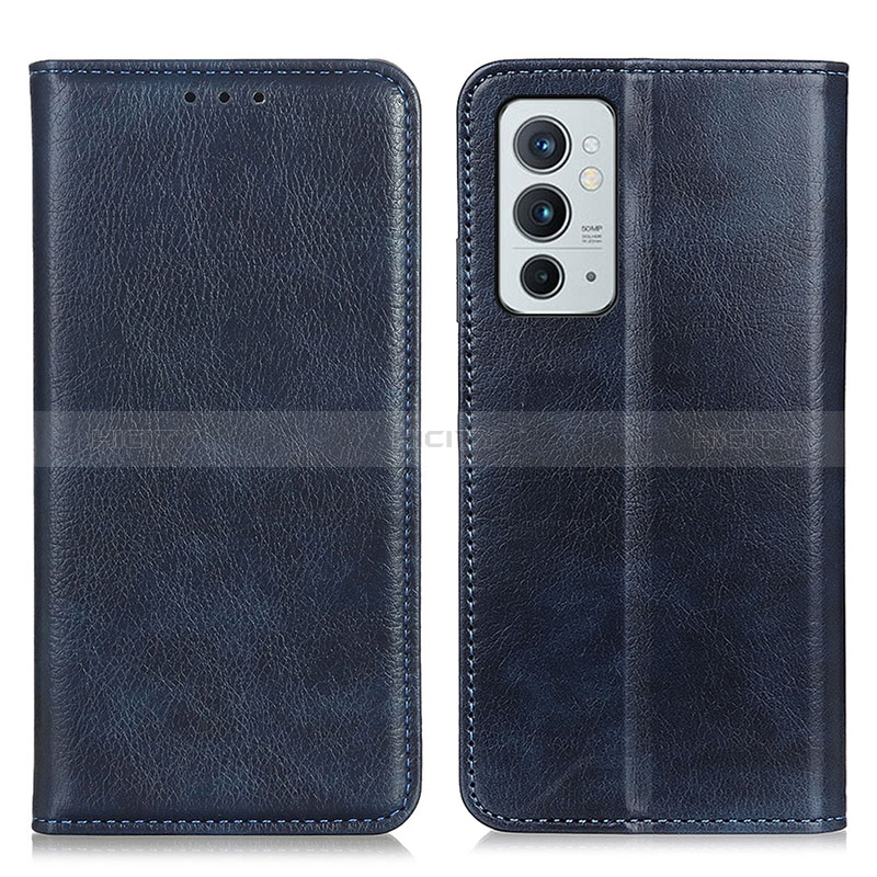 Coque Portefeuille Livre Cuir Etui Clapet N01P pour OnePlus 9RT 5G Bleu Plus