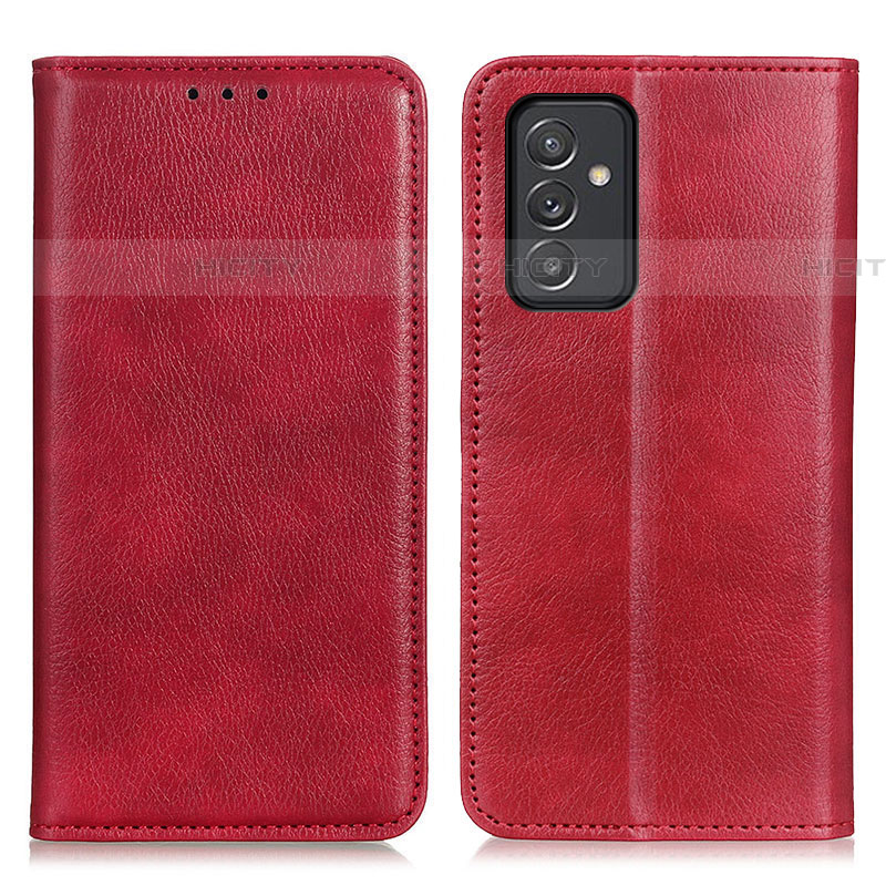 Coque Portefeuille Livre Cuir Etui Clapet N01P pour Samsung Galaxy A54 5G Rouge Plus