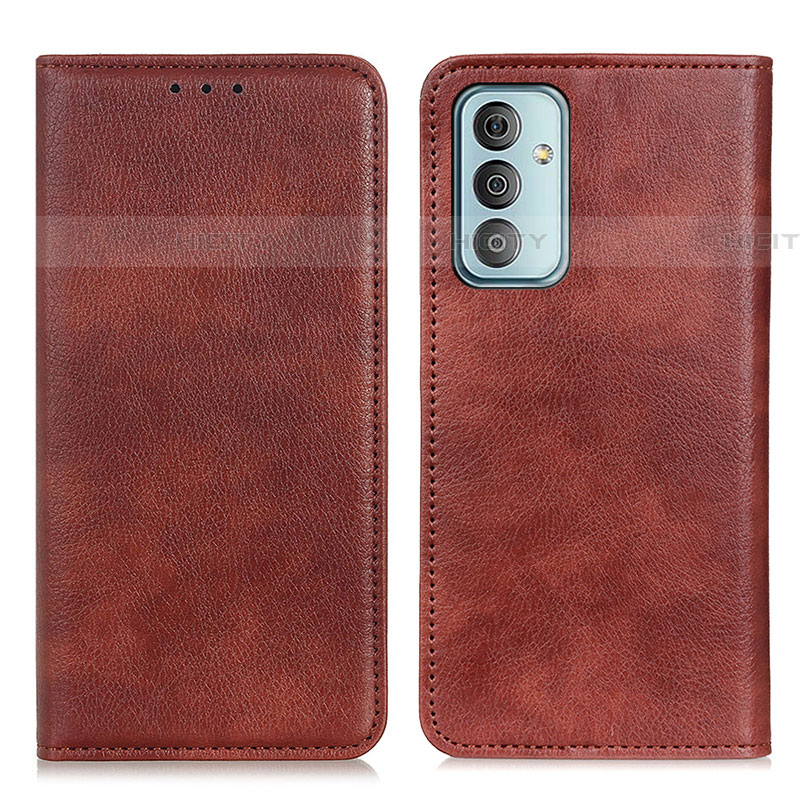 Coque Portefeuille Livre Cuir Etui Clapet N01P pour Samsung Galaxy F13 4G Marron Plus