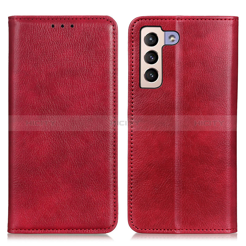 Coque Portefeuille Livre Cuir Etui Clapet N01P pour Samsung Galaxy S24 5G Rouge Plus