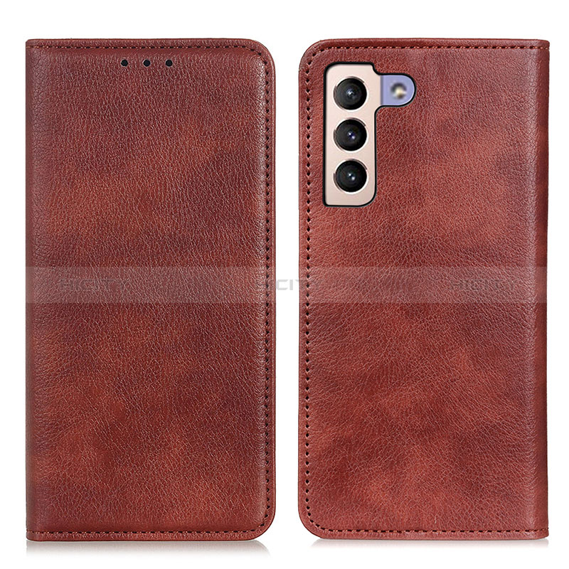 Coque Portefeuille Livre Cuir Etui Clapet N01P pour Samsung Galaxy S25 Plus 5G Marron Plus