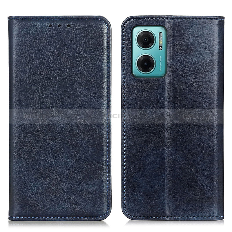 Coque Portefeuille Livre Cuir Etui Clapet N01P pour Xiaomi Redmi Note 11E 5G Bleu Plus