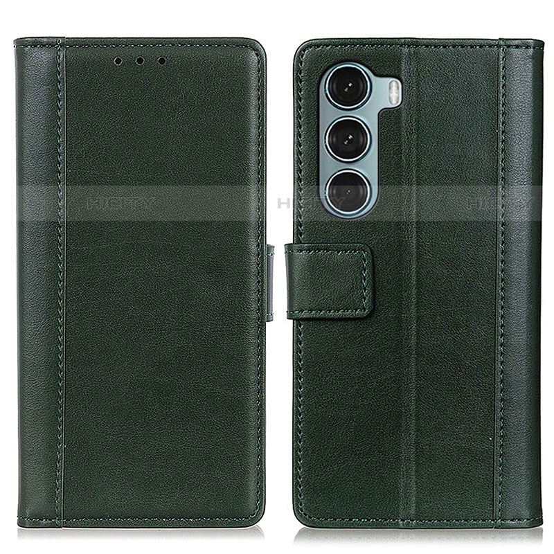 Coque Portefeuille Livre Cuir Etui Clapet N02P pour Motorola Moto Edge S30 5G Vert Plus