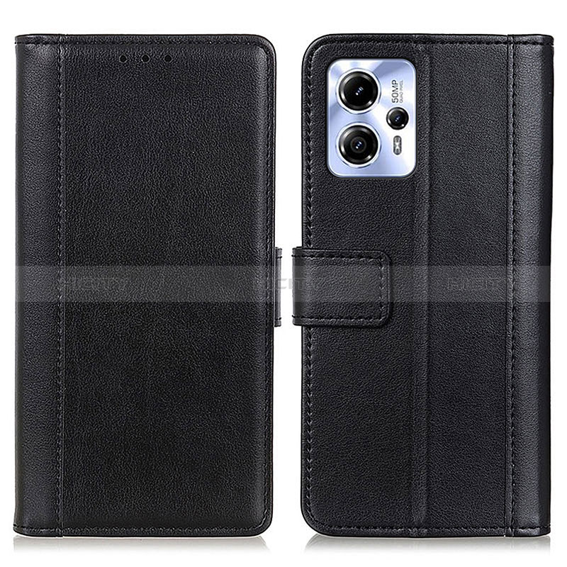 Coque Portefeuille Livre Cuir Etui Clapet N02P pour Motorola Moto G53j 5G Noir Plus