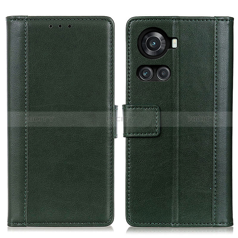 Coque Portefeuille Livre Cuir Etui Clapet N02P pour OnePlus Ace 5G Vert Plus