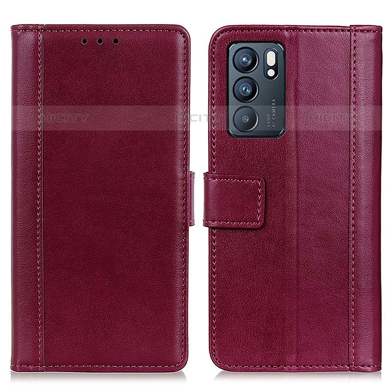 Coque Portefeuille Livre Cuir Etui Clapet N02P pour Oppo Reno6 5G Plus