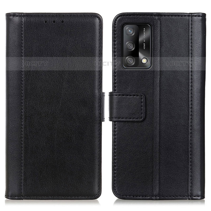 Coque Portefeuille Livre Cuir Etui Clapet N02P pour Oppo Reno6 Lite Noir Plus