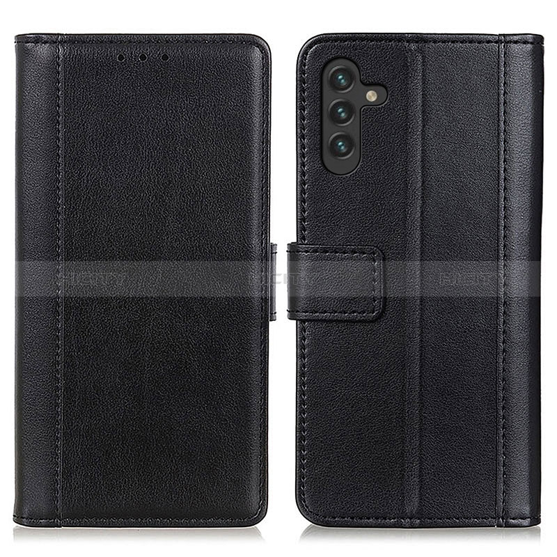 Coque Portefeuille Livre Cuir Etui Clapet N02P pour Samsung Galaxy A04s Noir Plus