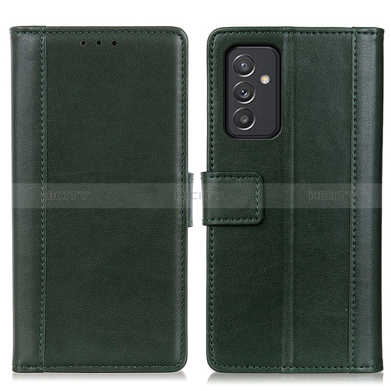 Coque Portefeuille Livre Cuir Etui Clapet N02P pour Samsung Galaxy A15 4G Vert Plus