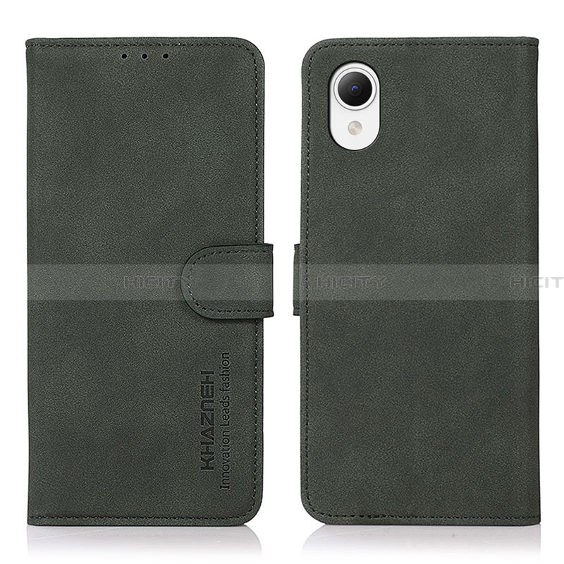 Coque Portefeuille Livre Cuir Etui Clapet N02P pour Samsung Galaxy A23s Vert Plus