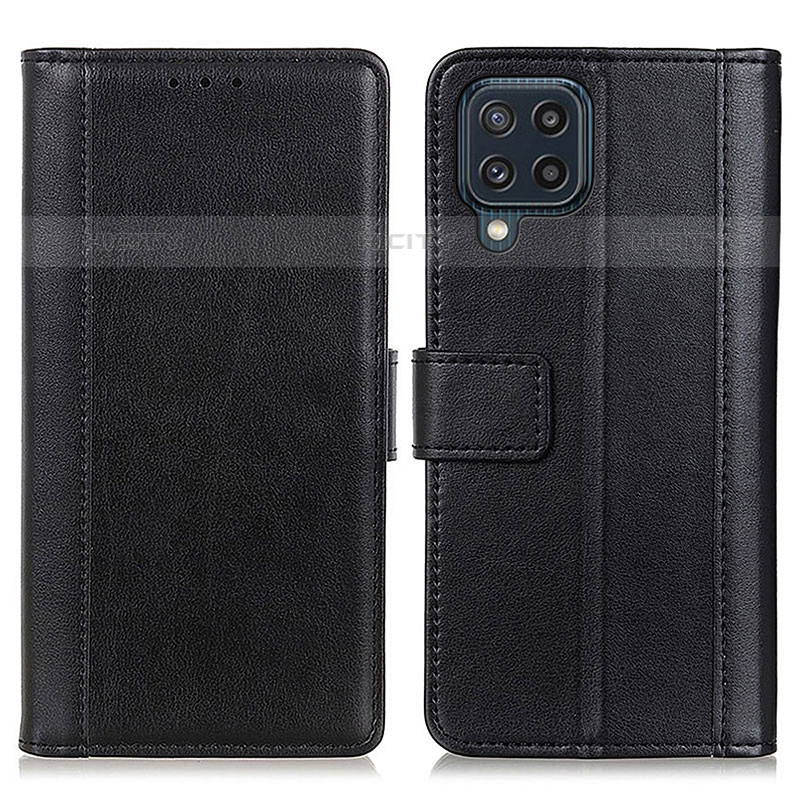 Coque Portefeuille Livre Cuir Etui Clapet N02P pour Samsung Galaxy M32 4G Noir Plus