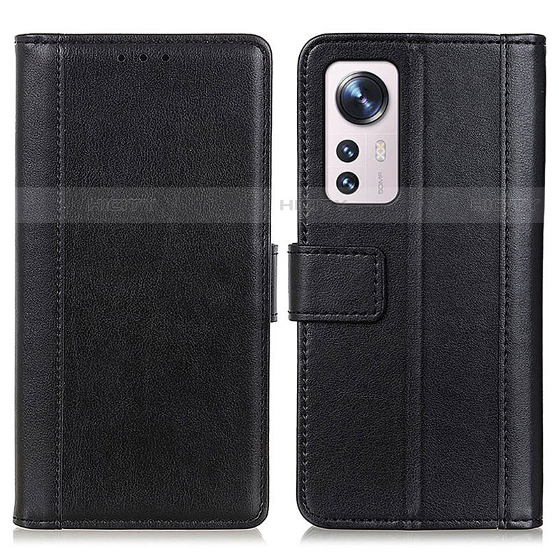 Coque Portefeuille Livre Cuir Etui Clapet N02P pour Xiaomi Mi 12 Lite 5G Noir Plus