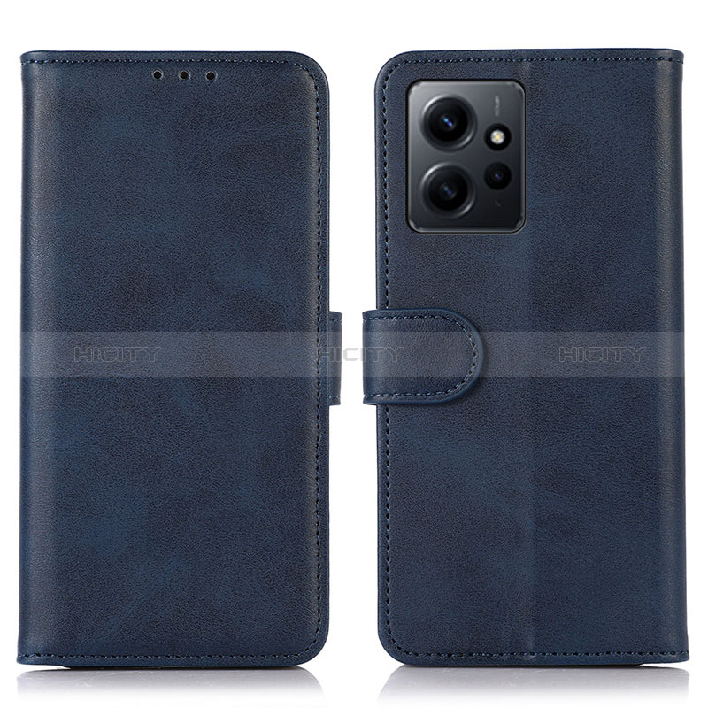 Coque Portefeuille Livre Cuir Etui Clapet N02P pour Xiaomi Redmi Note 12 4G Bleu Plus