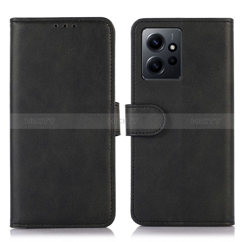 Coque Portefeuille Livre Cuir Etui Clapet N02P pour Xiaomi Redmi Note 12 4G Noir Plus